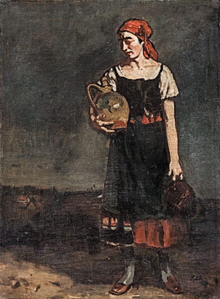 Szüle Péter (1886-1944): Leány korsóval