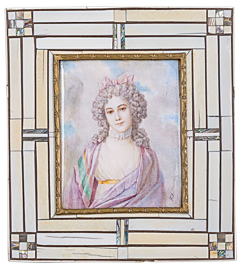 Tischbein, F. A. jelzéssel, 19. sz.:  Hölgyportré