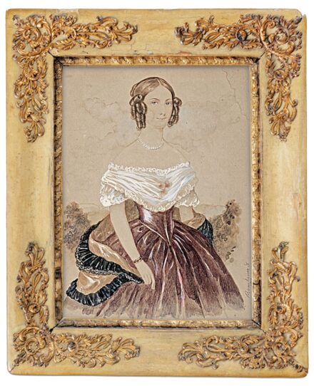 Rombauer János (1782-1849): Ifjú hölgy portréja, 1813