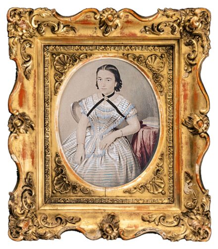 Müller, G. jelzéssel: Leányportré, 1857