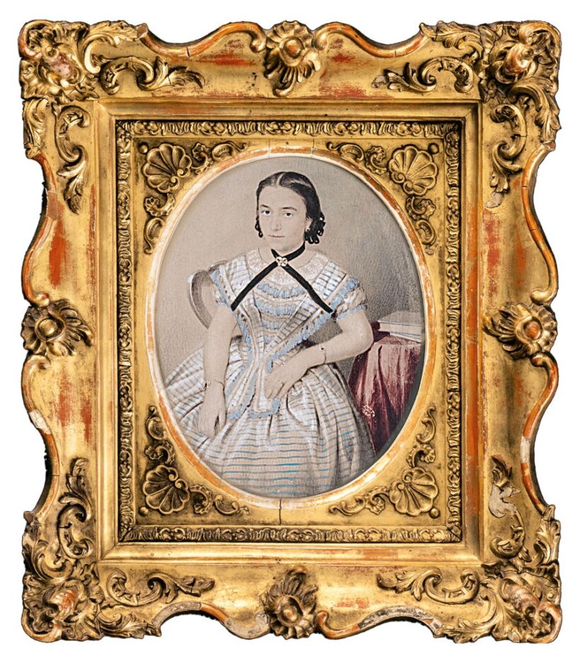Müller, G. jelzéssel: Leányportré, 1857