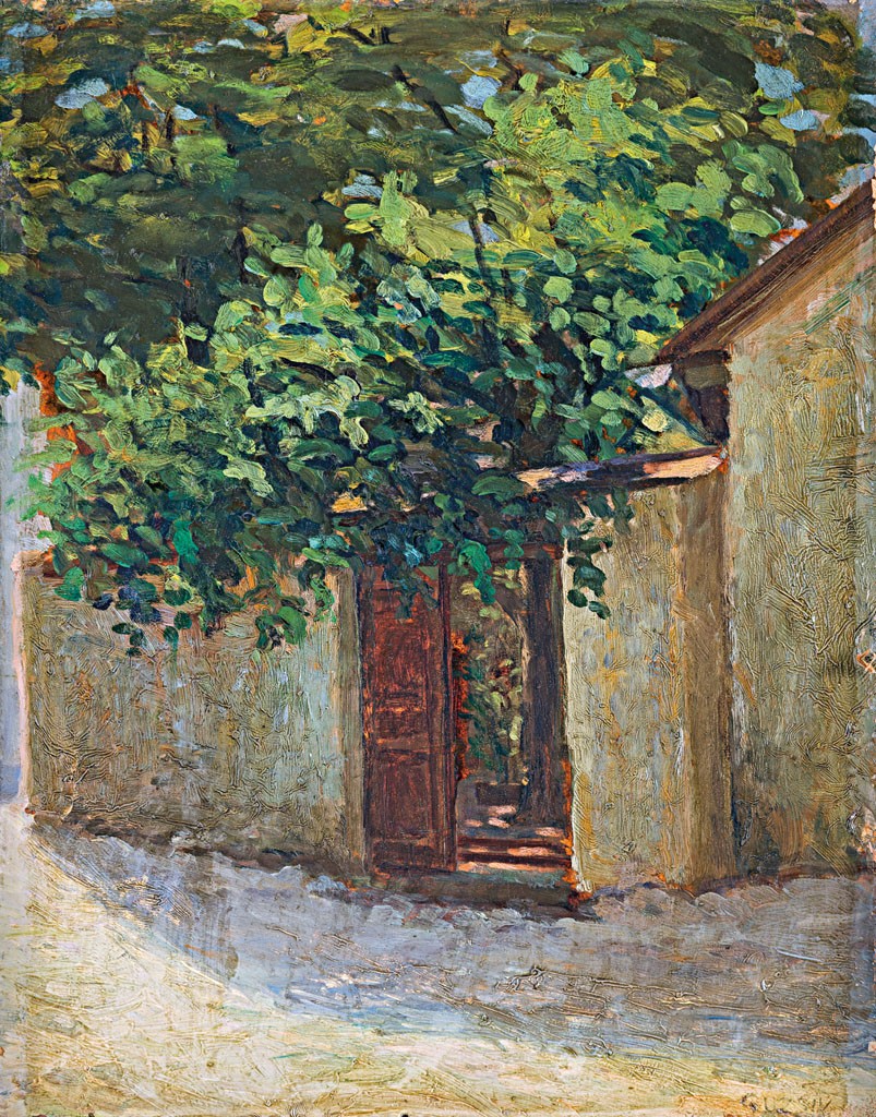 Guzsik Ödön (1902-1954): Árnyas kapubejáró