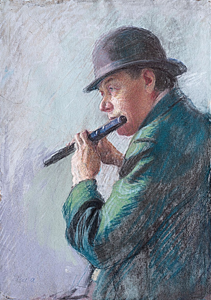 Magyar festő, 20. sz. eleje: Piccolón játszó fiú