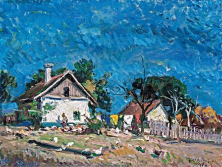 Boldizsár István (1897-1984): Falusi utca, 1970