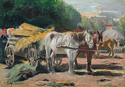 Pállya Celesztin (1864-1948): Lovaskordé