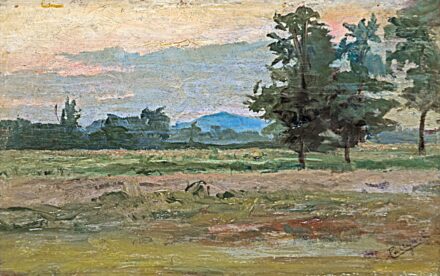 Pállya Celesztin (1864-1948): Dunakeszi látképe