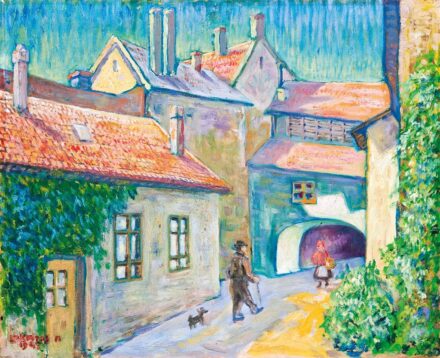 Lakatos Artúr (1880-1968): Soproni részlet, 1949