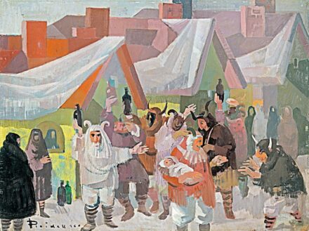 Pleidell János (1915-2007): "Karnevál" (Busójárás), 1965