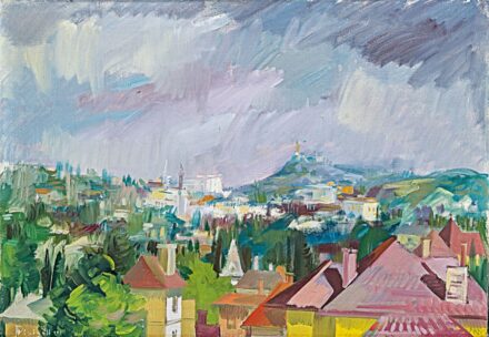Pleidell János (1915-2007): Gellérthegy, 1953