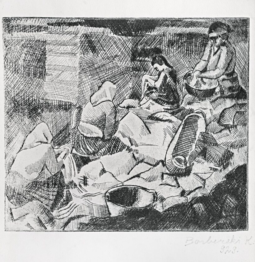 Borbereki Kovács Zoltán (1907-1992): Mosónők, 1929