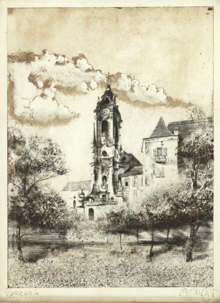 Gyémánt László (1935): Dürnstein-i látkép