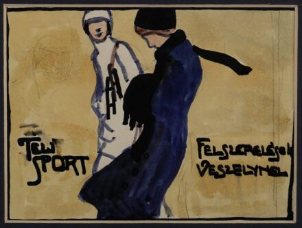 Haranghy Jenő (1894 - 1951): "Téli sportfelszerelések Veszelynél", 1913 körül