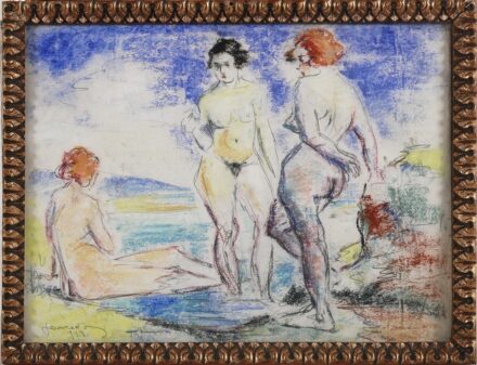 Jancsek Antal (1907 - 1985): Fürdöző aktok, 1928