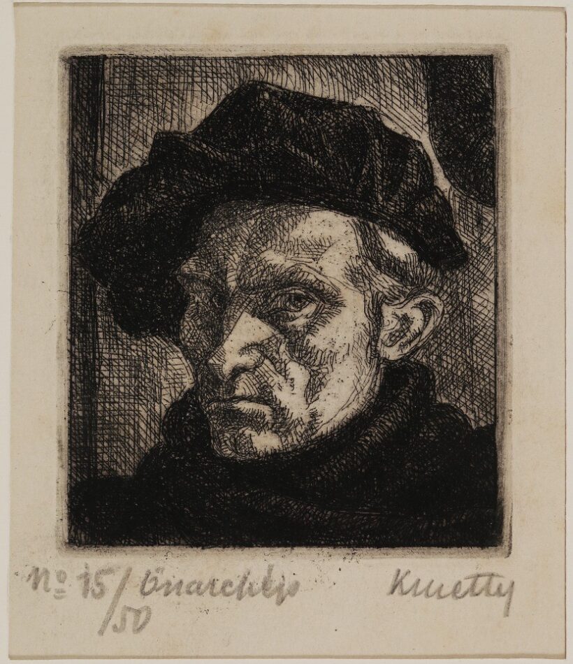 Kmetty János (1889 - 1975): Önarckép, 1924.