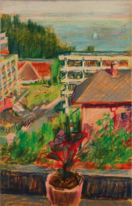 Nádas József (1903 - 1975): Házak a Balaton parton