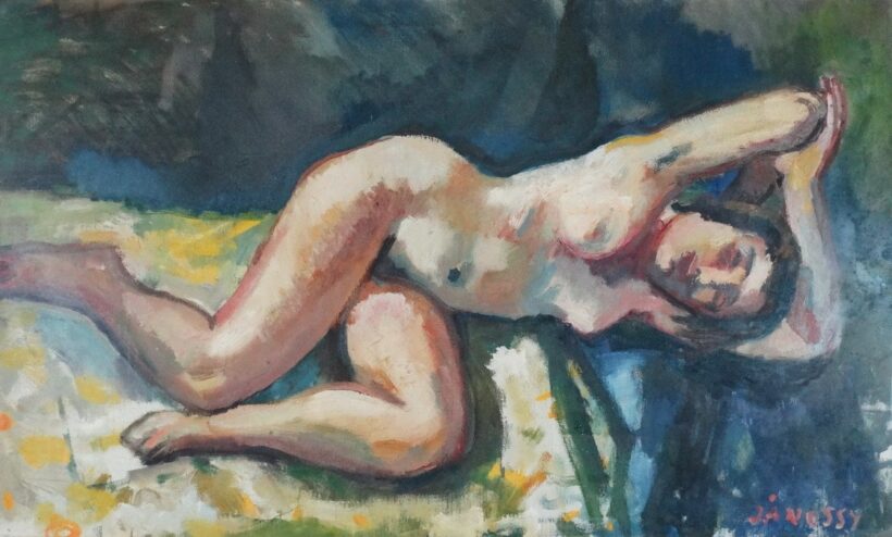 Jánossy Ferenc (1926-1983): Fekvő akt