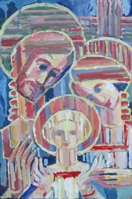 Prokop Péter (1919 - 2003): Jézus, Mária, József, 2000