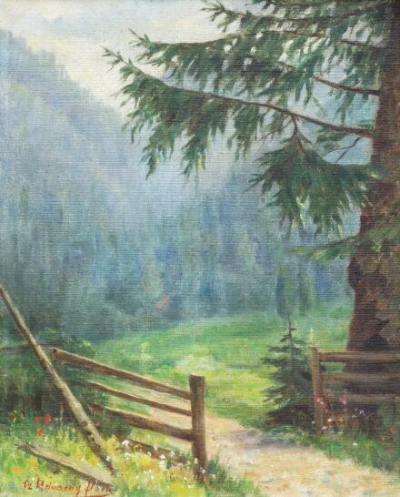 Udvardy Flóra, Czakó Jenőné (1880 - ): Alpesi táj