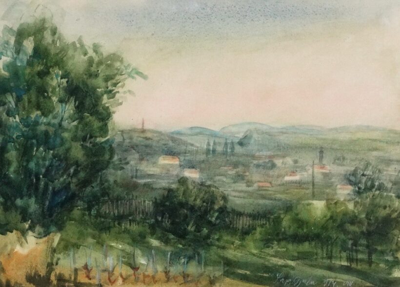 Pap Gyula (1899 - 1983): Szőlőhegy, 1954
