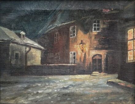 Róth Béla (1873 - 1942): Éjszakai utca, 1914