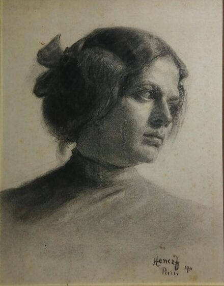 HENCZ JÁNOS (1883-?) Leányportré 1911