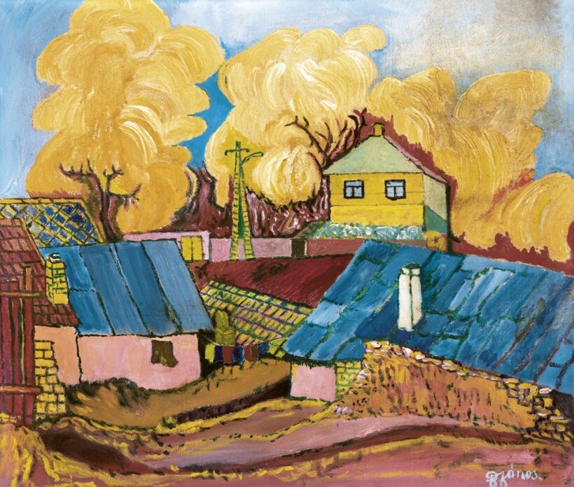 Balázs János:Pécskődombi cigánytelep (Otthon), 1975