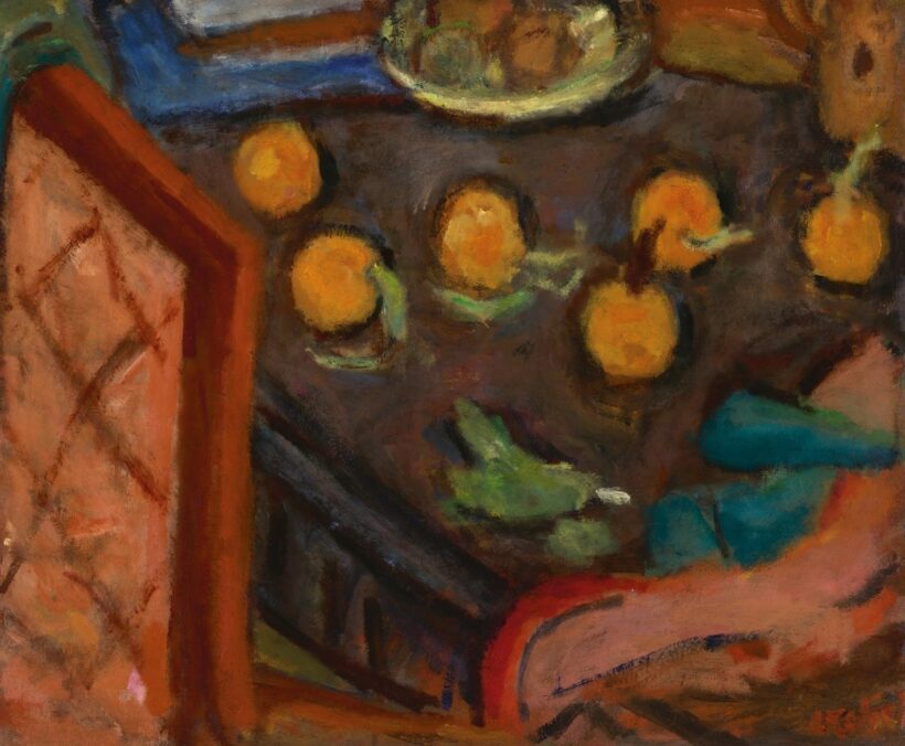 Czóbel Béla:Narancsos csendélet, 1920-as évek vége