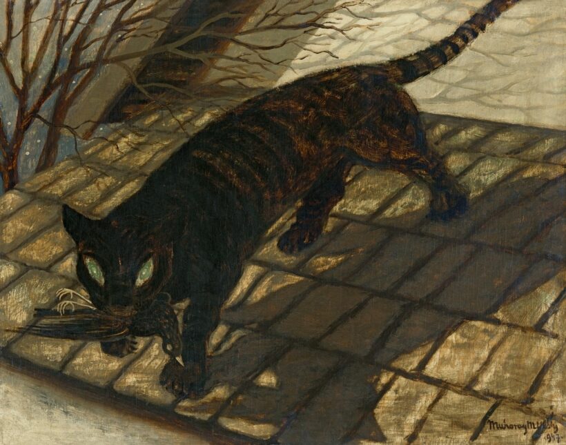 Muhoray Mihály:Csillagfényes éjszaka (Vadászat), 1947