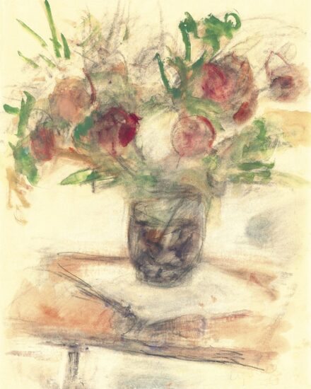 Czóbel Béla:Csendélet rózsákkal, 1950