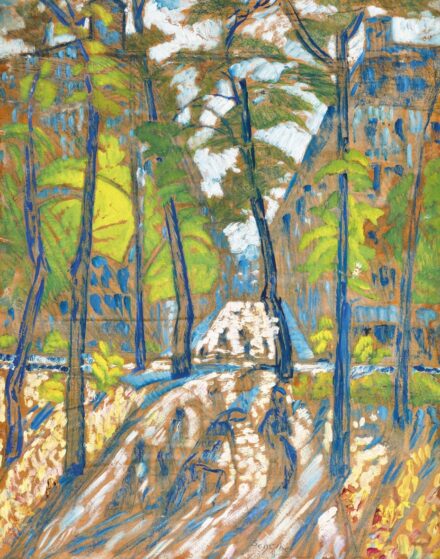 Scheiber Hugó:Városi parkban, 1920-as évek eleje