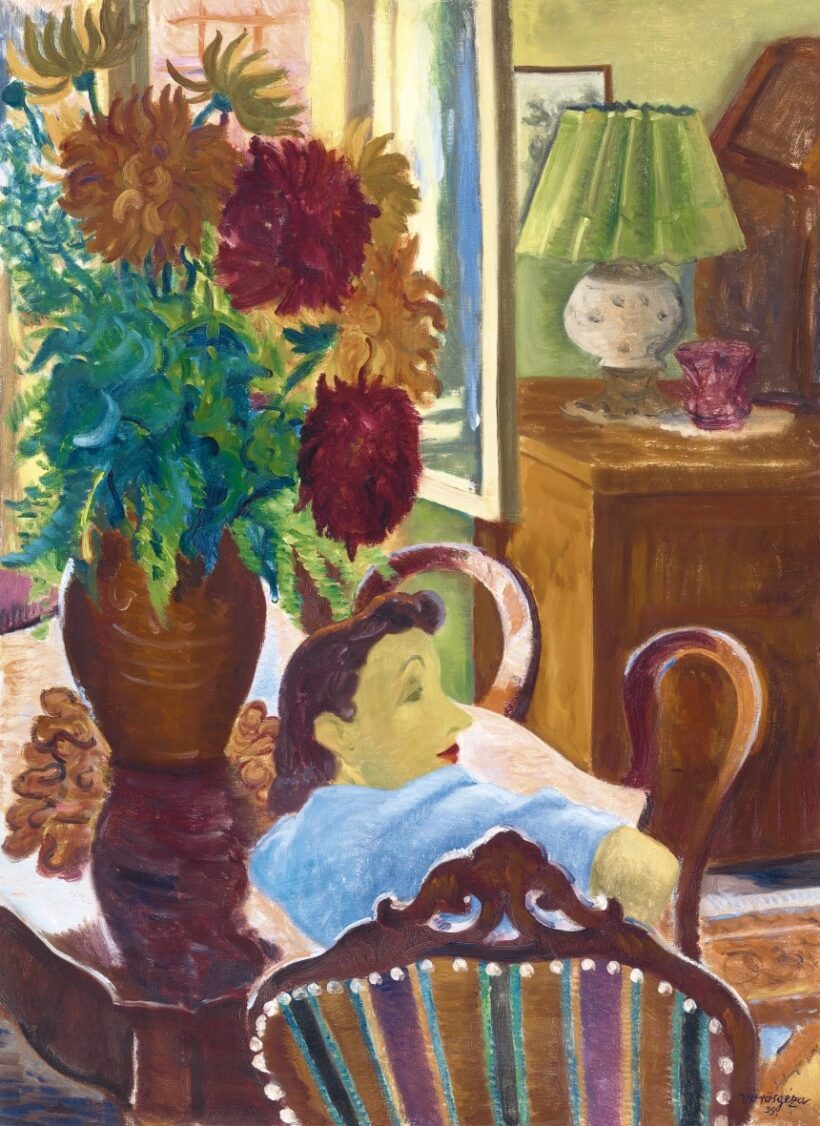 Vörös Géza:A nyitott ablak (A művész otthona), 1939