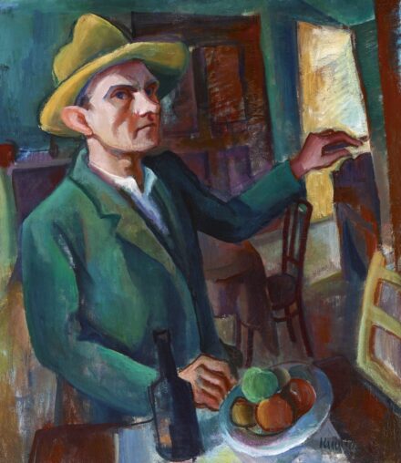 Kmetty János:Önarckép csendélettel, 1920-as évek