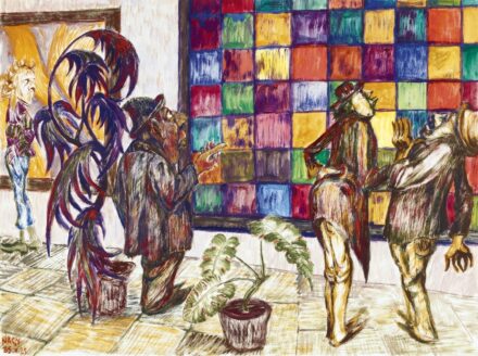 Nagy Károly:Műértők (Modern képek között), 1970 körül