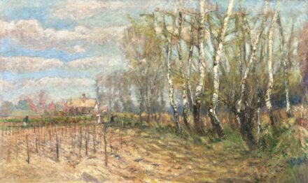 Újváry Ignác:Nyírfaliget, 1908