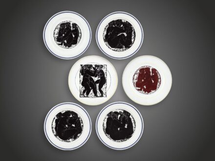 6 darab Zsolnay tányér