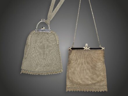 Pesti art deco színházi táskák
1925 körül