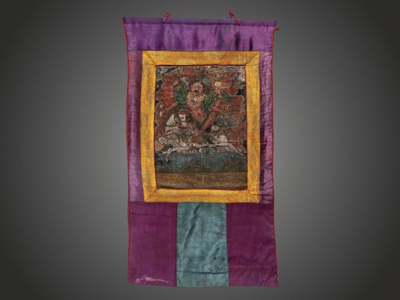 Thangka
Shri Devi, a haragló Istenek egyike
Mongólia, XX. század első harmada