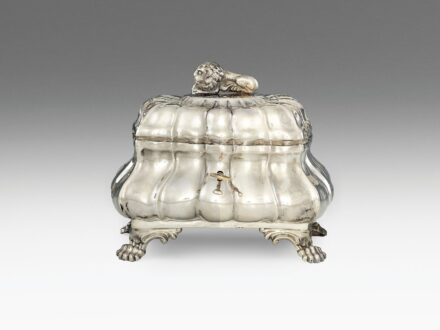 Biedermeier cukordoboz
Bécs, 1856