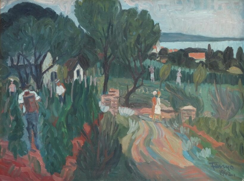 Fenyő Andor Endre (1904 - 1971): Kertben, 1962