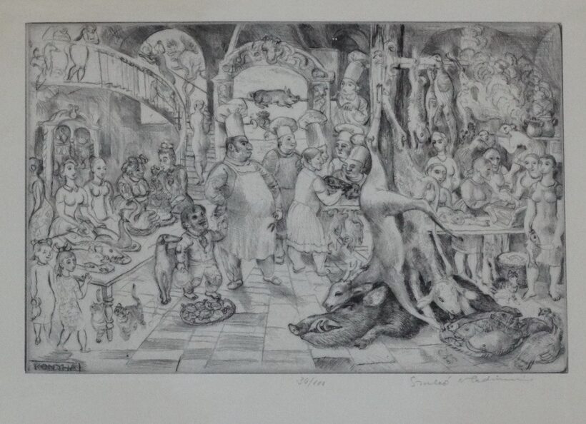 Szabó Vladimir (1905 - 1991): Konyha, 1983