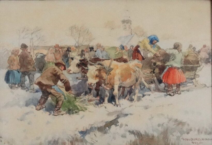 Walburg Egon (1911-2004): Piac, 1942