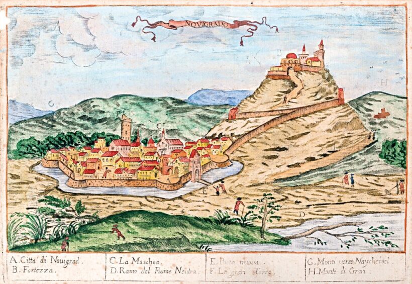 Itáliai metsző, 18. sz.: Novigrad látképe