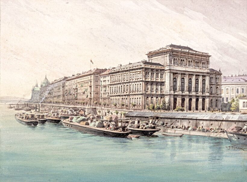 Zajicek, Karl  Wenzel (1860-1923): A Magyar Tudományos Akadémia látképe