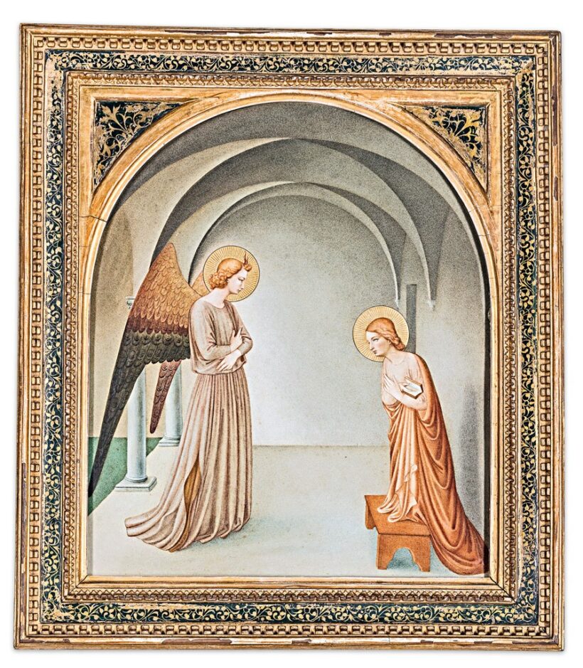 Matteis, Veronica de jelzéssel, 19. sz., Beato Angelico után: Angyali üdvözlet