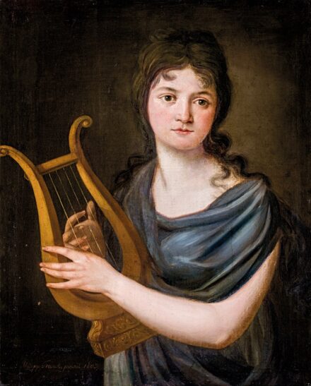 Franck, Philipp Christian Konrad (1780-1848): Nő lanttal, 1803   VÉDETT-NO EXPORT