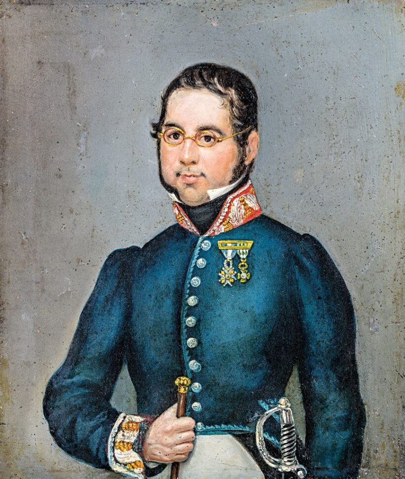 Osztrák festő, 19. sz. eleje: Katonatiszt