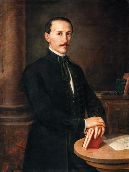Orlai Petrich Soma (1822-1880): Férfi portré (Irinyi József portréja?), 1857   VÉDETT-NO EXPORT