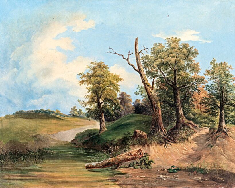 Markó Ferenc (1832-1874): Tájrészlet