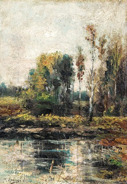 K. Spányi Béla (1852-1914): Vízparti fák