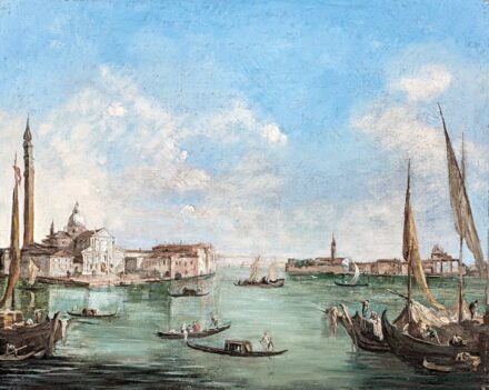 Guardi, Giacomo (1764-1835) követője, 19. sz.: Velence látképe